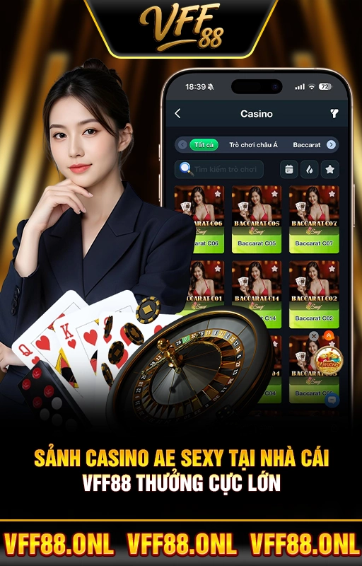 Sảnh Casino Ae Sexy Tại Nhà Cái VFF88 Thưởng Cực Lớn