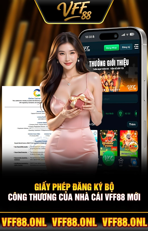 Giấy Phép Đăng Ký Bộ Công Thương Của Nhà Cái VFF88 Mới