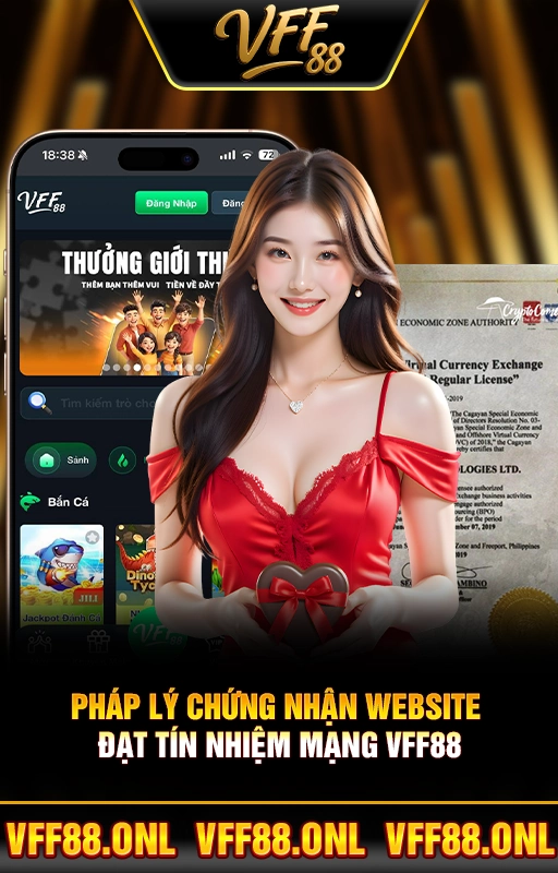 Pháp Lý Chứng Nhận Website Đạt Tín Nhiệm Mạng VFF88